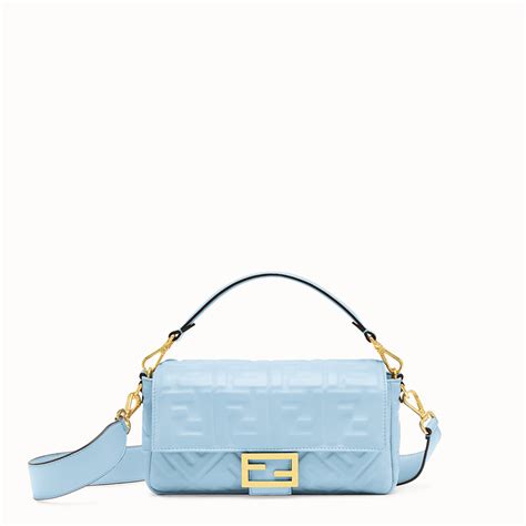 fendi light blue baguette|fendi baguette price.